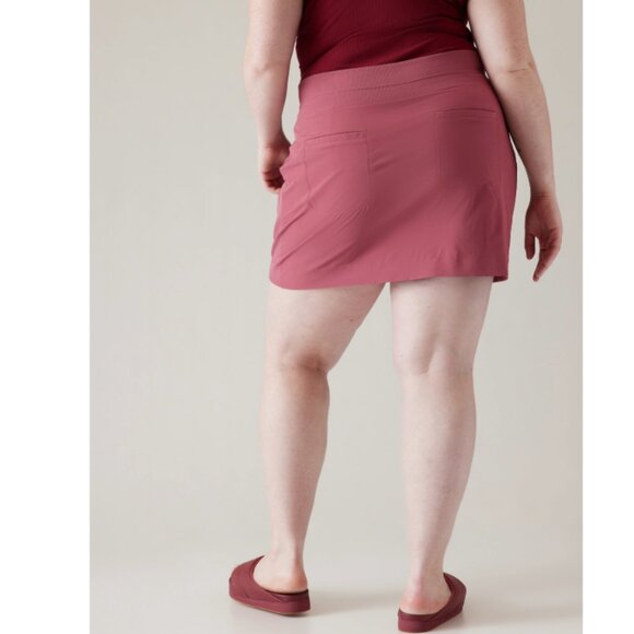Athleta | Brooklyn Mid Rise 16" Skort In Berry Rose - Picture 3 of 12
